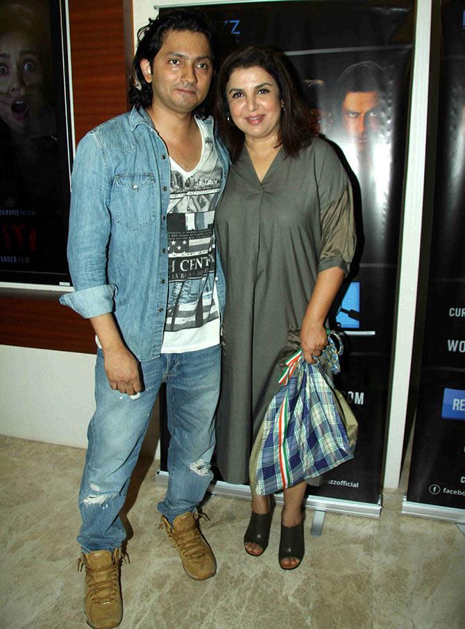 PIX: Farah Khan watches a film with Neha Sharma - Rediff.com Movies