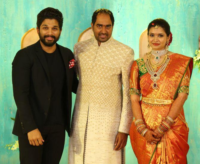 PIX: Allu Arjun, Rana Daggubati at director Krish's engagement - Rediff