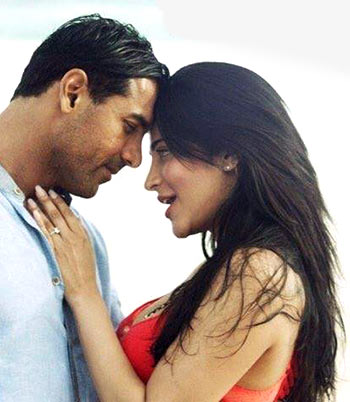 John Abraham and Shruti Haasan in Rocky Handsome