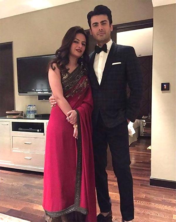 Fawad Khan with wife Sadaf Khan