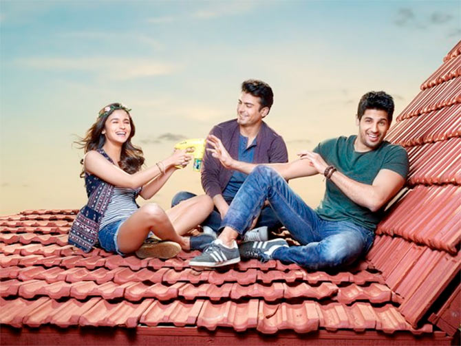 Alia Bhatt, Fawad Khan and Sidharth Malhotra