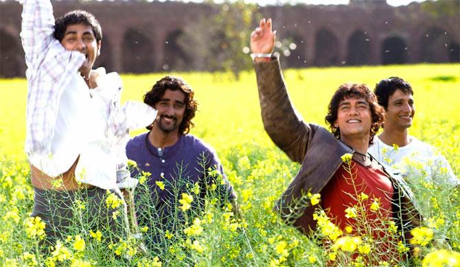 Siddharth, Kunal Kapoor, Aamir Khan and Sharman Joshi