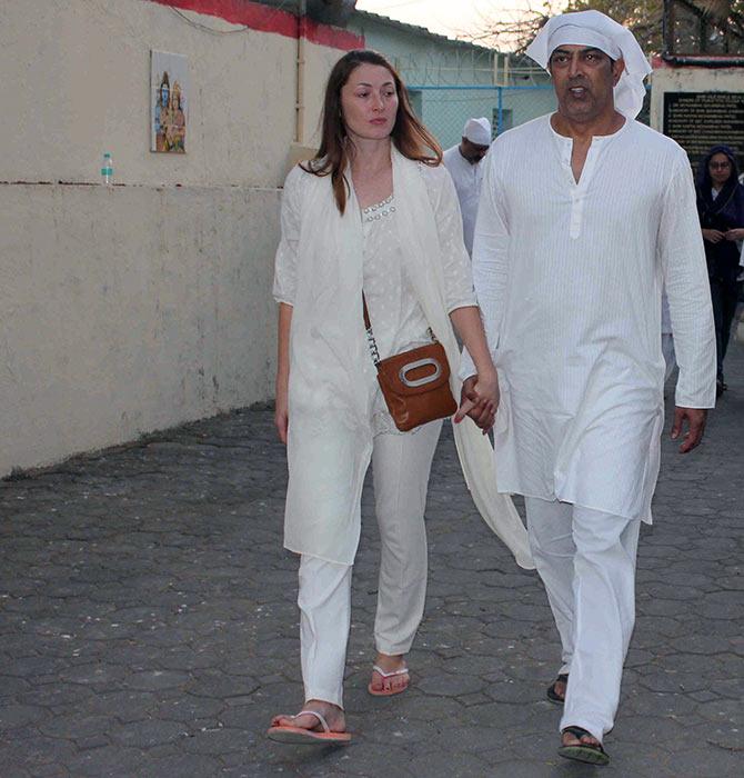 Vindu Dara Singh with Dina Umarova