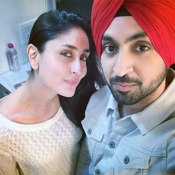 Kareena Kapoor Khan and Daljit Dosanjh