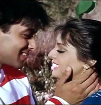 Salman Khan and Nagma in Baaghi