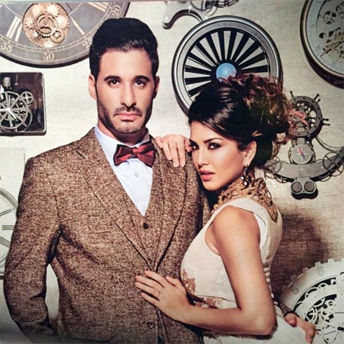 Daniel Weber and Sunny Leone