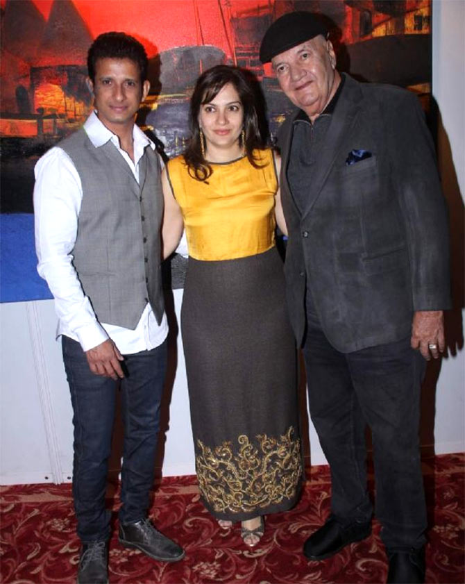 Sharman Joshi, Prerna Joshi and Prem Chorpa
