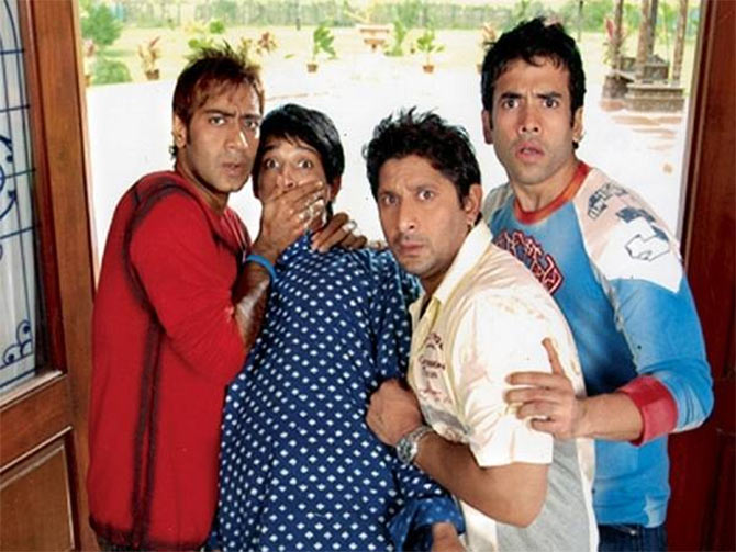 Ajay Devgn, Sharman Joshi, Arshad Warsi and Tusshar Kapoor