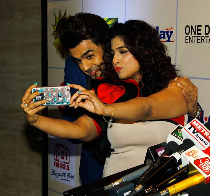 Manish Paul and Malishka