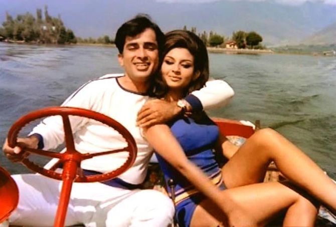 Shashi Kapoor seen here with one of his favourite co-stars, Sharmila Tagore.