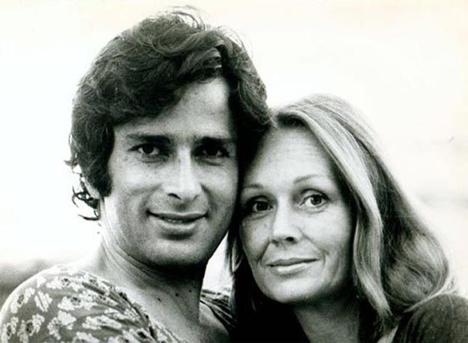 Shashi Kapoor with the love of his life, his wife Jennifer.