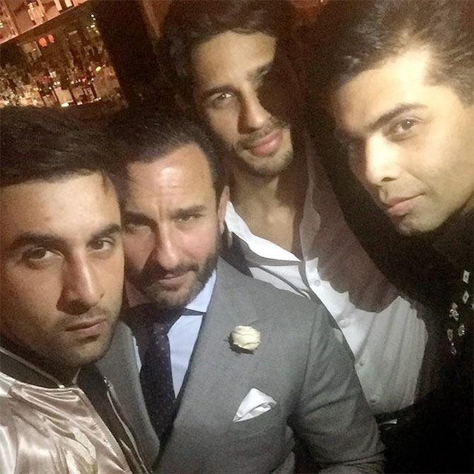 Karan Johar, Ranbir, Saif Ali Khan, Sidharth Malhotra