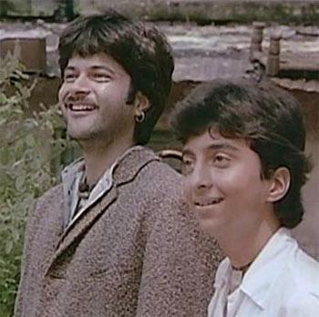 Anil Kapoor and Master Raju in Woh Saat Din