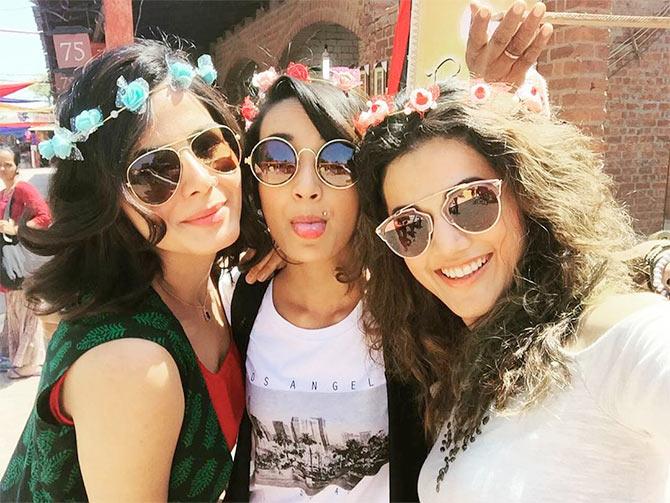 Kirti Kulhari, Andrea Tariang and Taapsee Pannu