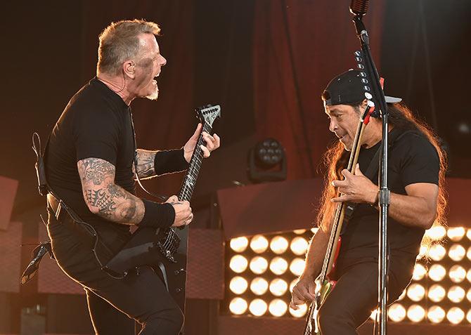 James Hetfield and Robert Trujillo