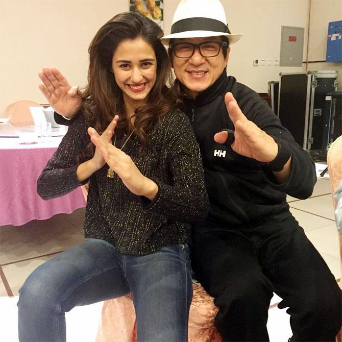 Disha Patani and Jackie Chan