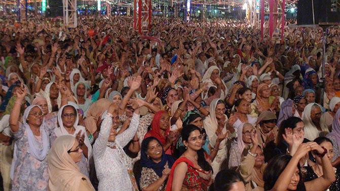 Women of all ages at the September 2016 event in Sirsa. Photograph: Afsar Dayatar/Rediff.com