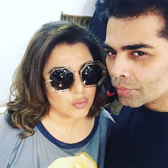 Farah Khan, Karan Johar