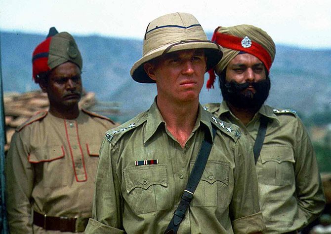 Tim Pigott-Smith with Siddharth Kak in Jewel in the Crown