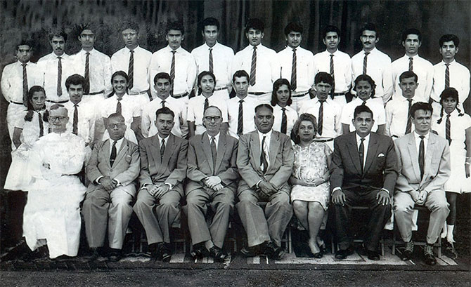 Vinod Khanna in his school photograph