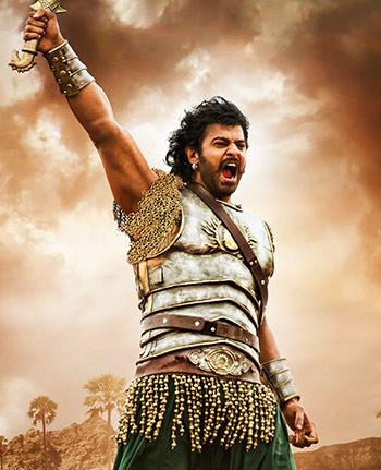 Prabhas in and as Baahubali