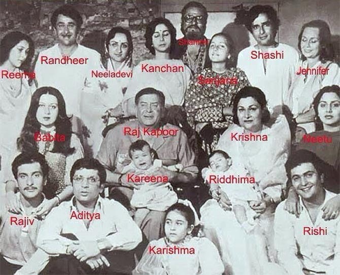Shammi Kapoor Family Photo