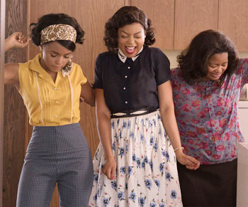 Janelle Monae, Taraji P Henson and Octavia Spencer in hidden Figures