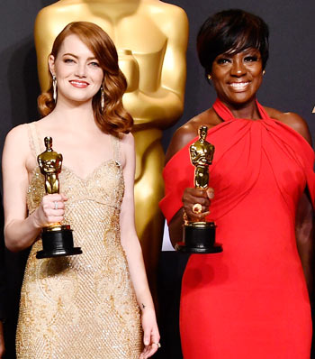 Oscars 2017: Emma Stone, Viola Davis win! - Rediff.com movies