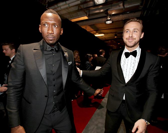 Mahershala Ali and Ryan Gosling at the Oscars