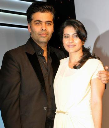 Karan Johar and Kajol