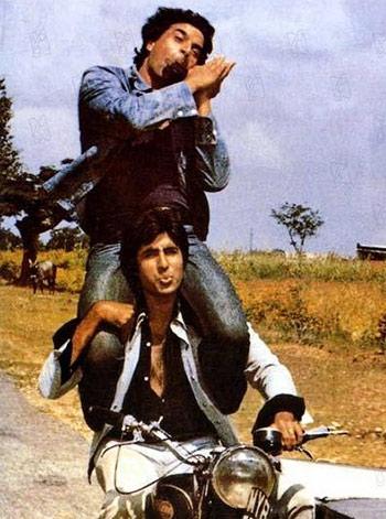 Amitabh Bachcha and Dharmendra in Sholay