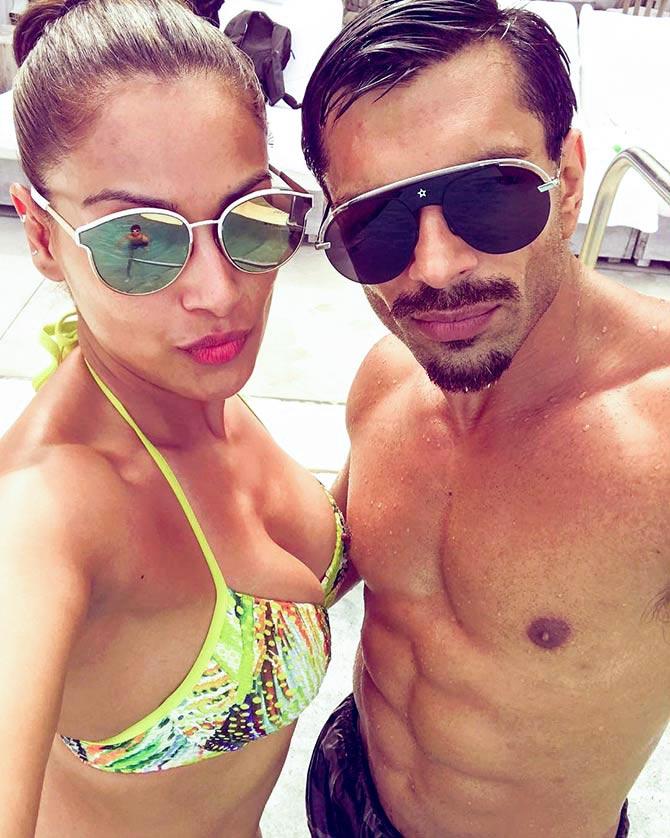 Bipasha Basu and Karan Singh Grover in Miami