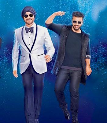 Anil Kapoor and Arjun Kapoor in Mubarakan