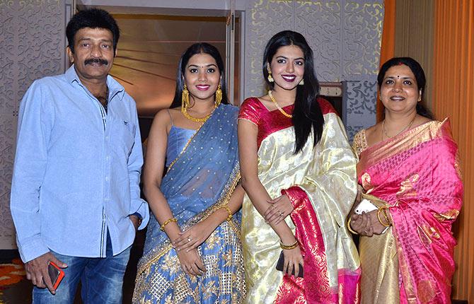 PIX: Anushka, Prabhas, Chiranjeevi Attend A Wedding - Rediff.com Movies