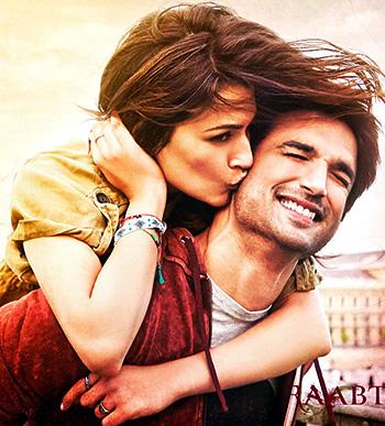 Kriti Sanon and Sushant Singh Rajput in Raabta