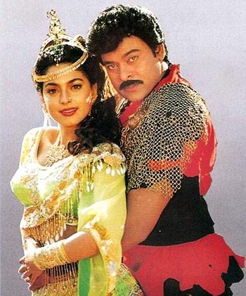 Juhi Chawla and Chiranjeevi in Gentleman