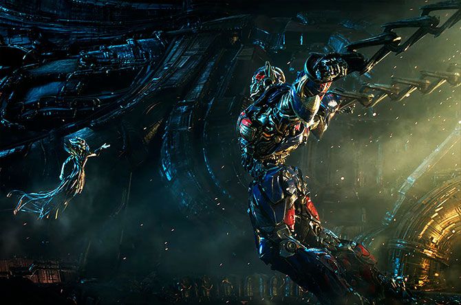A scene from Transformers: The Last Knight