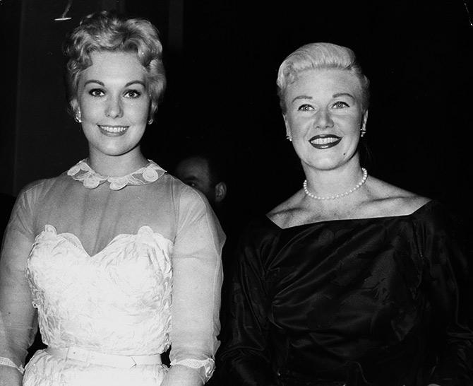 Ginger Rogers and Kim Novak