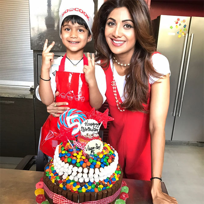 Pix Shilpa Shetty Celebrates Son Viaan S Birthday Rediff Com Movies