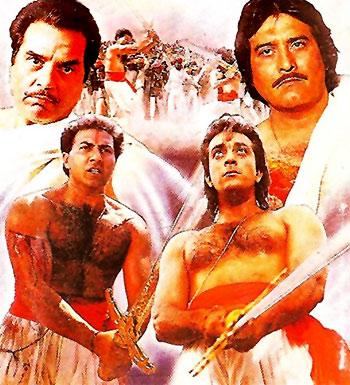 Sunny Deol, Dharmendra, Govinda, Sanjay Duut in Kshatriya.