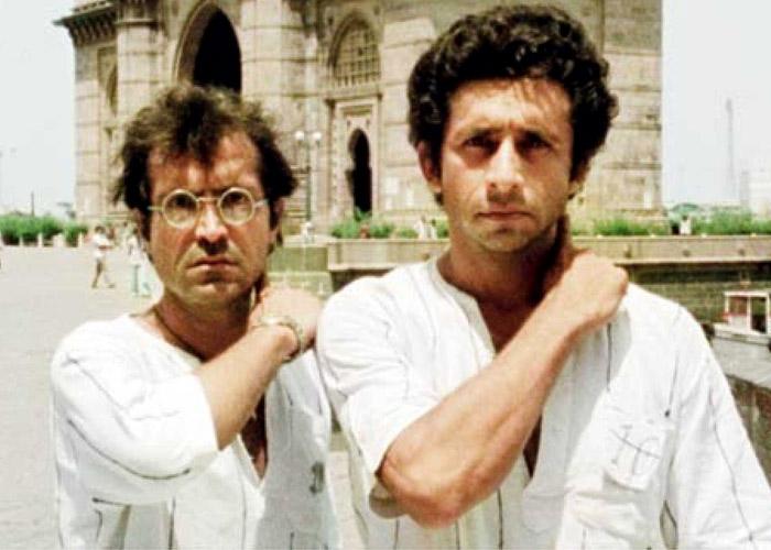 Ravi Baswani and Naseeruddin Shah in Jaane Bhi Do Yaaro