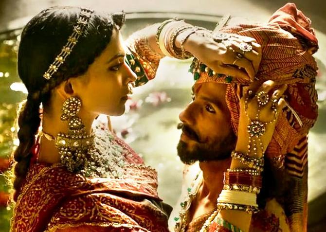 Deepika Padukone and Shahid Kapoor in Sanjay Leela Bhansali's Padmavati