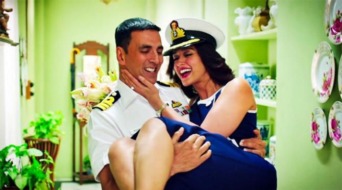 Ileana D'Cruz and Akshay Kumar in Rustom