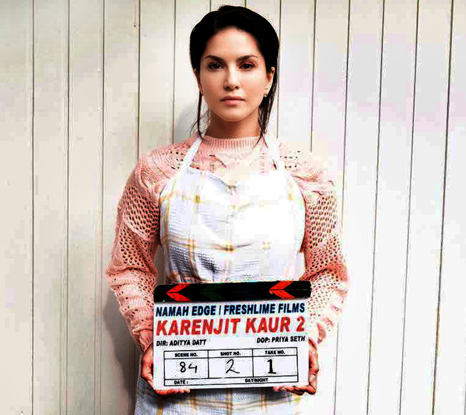 670px x 596px - Why is Sunny Leone looking like this? - Rediff.com