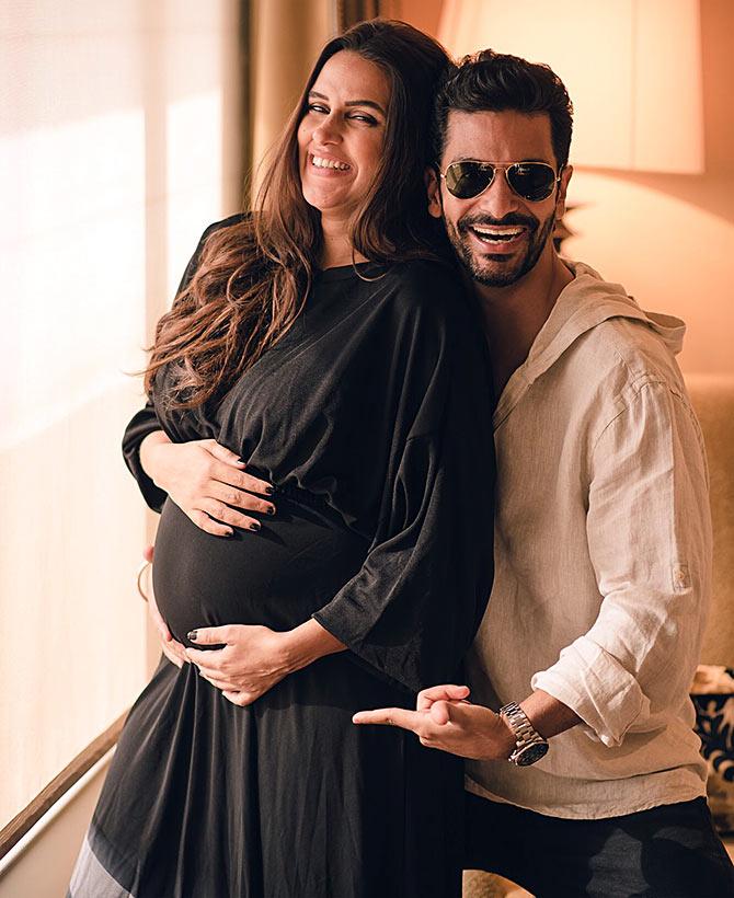 Neha Dhupia and Angad Bedi