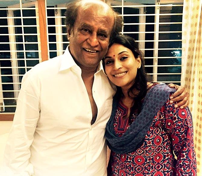 Aishwaryaa with her father Rajinikanth