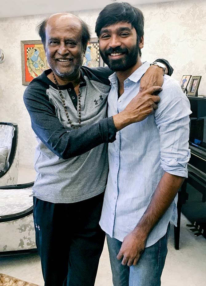 Rajinikanth and Dhanush