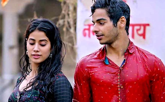 Janhvi Kapoor and Ishan Khatter in Dhadak