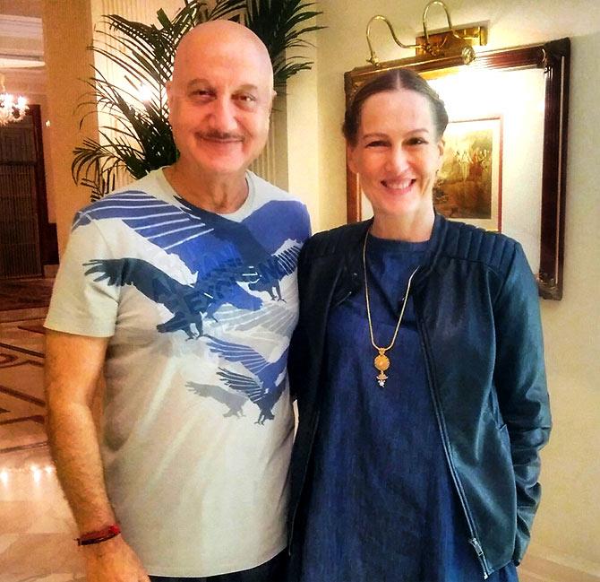 German actress Suzanne Bernert plays Sonia Gandhi