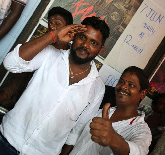 Kaala screening at Aurora cinema